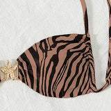 Seksīgs Zebra Izdrukāts Bikini