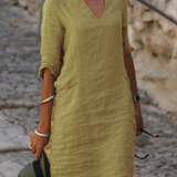 Elvy™ - Elegants V-veida kakla kleita