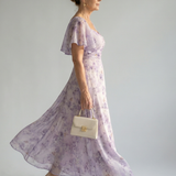 Rosemonde | Flutter Piedurkņu Midi Kleita