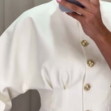 Elegants vienpogu mētelis vienkrāsains