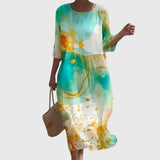 Hayley - Stilīgs ziedains maksi kleita