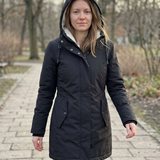 Éliane – garš, ūdensnecaurlaidīgs ziemas mētelis sievietēm, silts un elegants