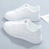 Zana - Zapatillas blancas šiks de comodidad ligera