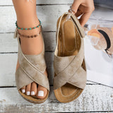 Vintra - Sandalias de cuña cómodas