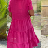 Zoey™ - Lässiges Sommer V-Ausschnitt Kleid
