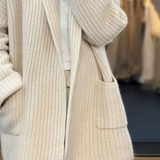 Kinsley - Sieviešu Oversize Open - Front Knitted kardigāns