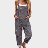 Élodie | Pelēka boho stila ziedu kleita