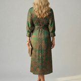 Iris | Dabiskais Wrap Midi Kleita