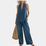 Adrienne | Retro Two-Piece Denim Set