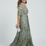 Celestine | Halter Bloom Flow Maxi Kleita