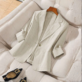 Gillian - Elegants Front poga garas piedurknes Office blazers mētelis