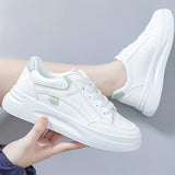 Zana - Zapatillas blancas šiks de comodidad ligera