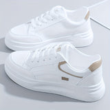 Zana - Zapatillas blancas šiks de comodidad ligera