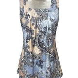 Ilga - Paisley raksta bezpiedurkņu tops