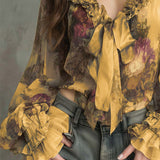 Ilma - Elegants lotus ziedu blūze