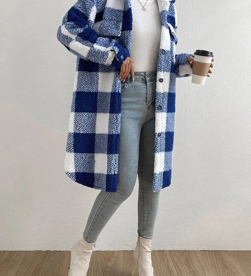 Tianna | Sieviešu oversize mīkstā mētelis ar siltu oderi