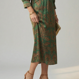 Iris | Dabiskais Wrap Midi Kleita