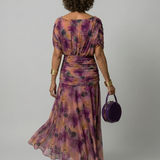 Fiorella | Off Shoulder Flow Midi Kleita