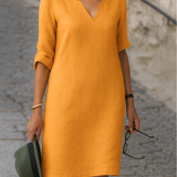 Elvy™ - Elegants V-veida kakla kleita