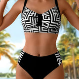 Stilīgs Divdaļīgs Bikini