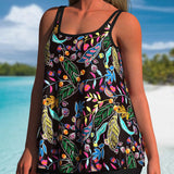 Tankini augšdaļa Tank Boxer ar rakstu