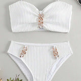 Vienkrāsains Halter Bikini