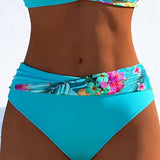 Bikini Bralette Stils Ar Kontrastu