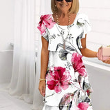 Marvelle™ - Ziedu Ruffles Kleita