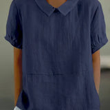 Amalie ™ - Entspannt geschnittene Bluse mit Kragen