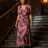 Fiorella | Off Shoulder Flow Midi Kleita