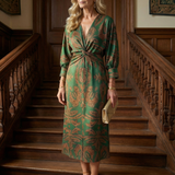 Iris | Dabiskais Wrap Midi Kleita