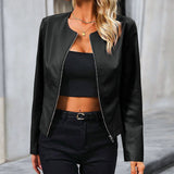 Blakely | Sieviešu Biker Veste ar Apaļu Kaklu