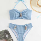 Vienkrāsains Halter Bikini