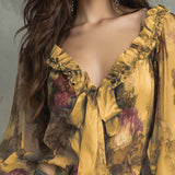Ilma - Elegants lotus ziedu blūze