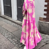 Diana™ - Ērts patchwork maksi kleita