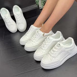 Zana - Zapatillas blancas šiks de comodidad ligera