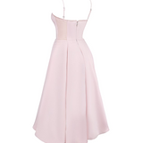 Ophira™ - Elegants korsetes midi kleita