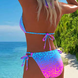 Bikini Seksīgs Degradēts Leoparda Raksts