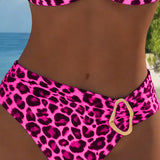 Bikini Boucle Metāla Modes Leopards