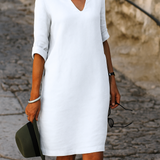 Elvy™ - Elegants V-veida kakla kleita