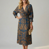 Iris | Dabiskais Wrap Midi Kleita