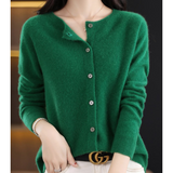 Jazlyn - Women’s apaļš kakls Relaxed Fit kardigāns