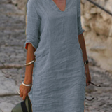 Elvy™ - Elegants V-veida izgriezuma kleita