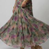 Eulalie | Off Shoulder Flow Midi Kleita