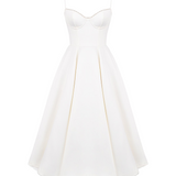 Ophira™ - Elegants korsetes midi kleita