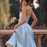 Ophira™ - Elegants korsetes midi kleita