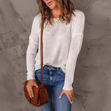 Diāna - Ikdienas džemperis ar apaļu izgriezumu