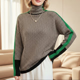 Madeleine | Herringbone Luxe Turtleneck