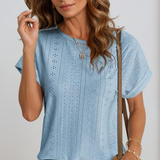 Riza™ - Lässiges Lochmuster Top
