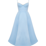Ophira™ - Elegants korsetes midi kleita
